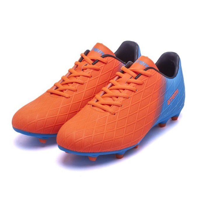 Бутсы футбольные Atemi SBA-005 MSR JUNIOR, оранжевый/голубой, размер 38