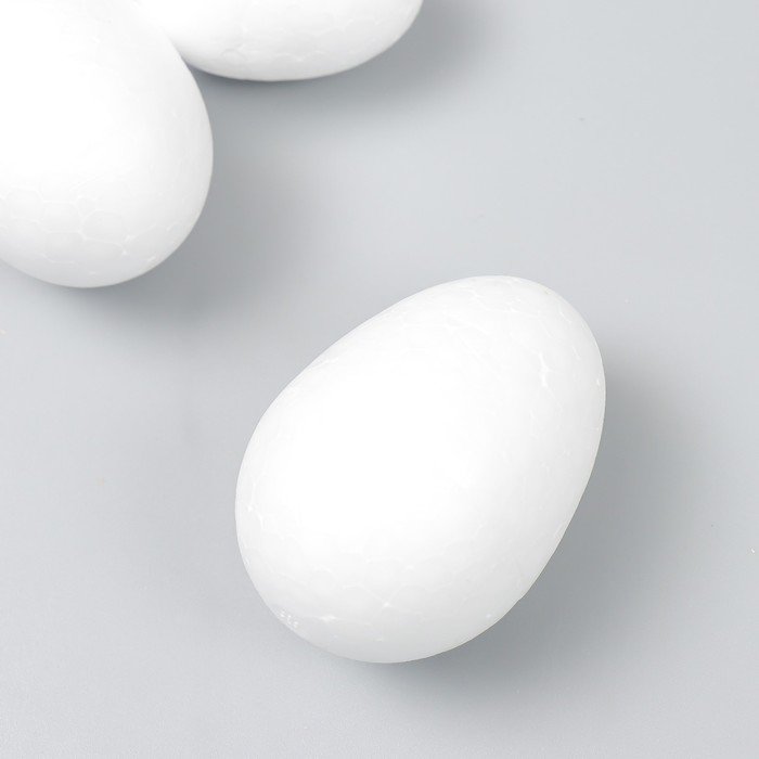 Пенопластовые заготовки для творчества "Эллипсы" 5-7 см набор 3 шт (яйцо) ассорти