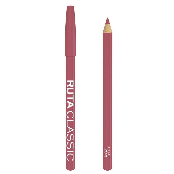 Карандаш для губ Ruta CLASSIC, тон 204 натурально-розовый