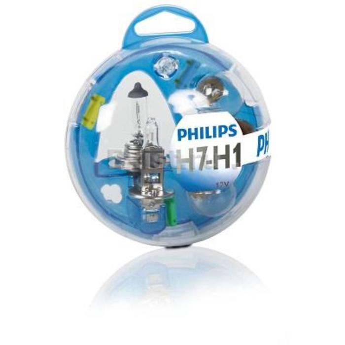 Лампа Philips H1 12 В, 55W (P14,5s) + H7 12 В, 55W (PX26d) 55720EBKM