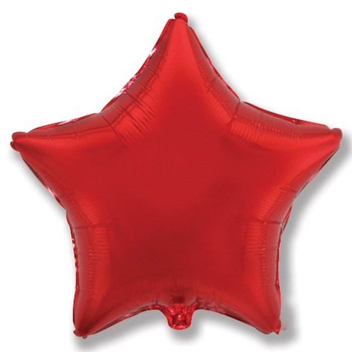 Шар фольгированный 18" «Красный», звезда