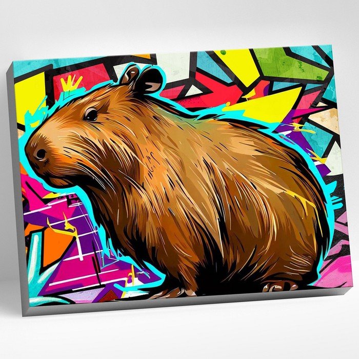 Картина по номерам «Капибара» «Арт» 22 цвета, 40 × 50 см