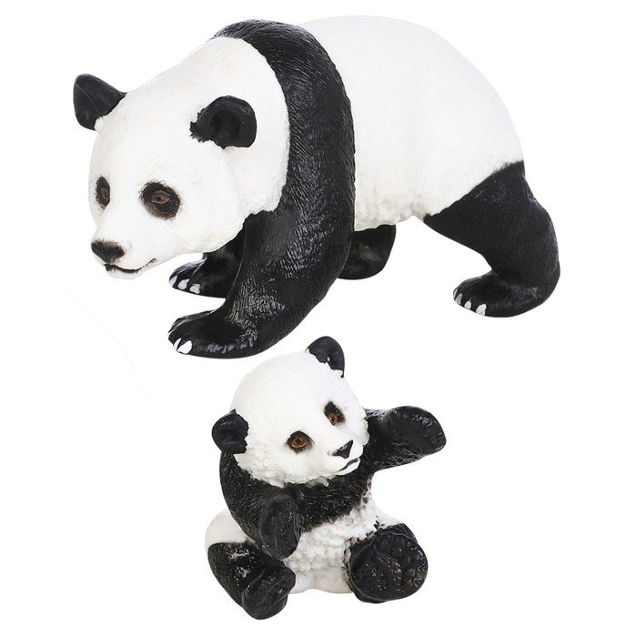 Набор фигурок «Мир диких животных: семья панд», 2 фигурки