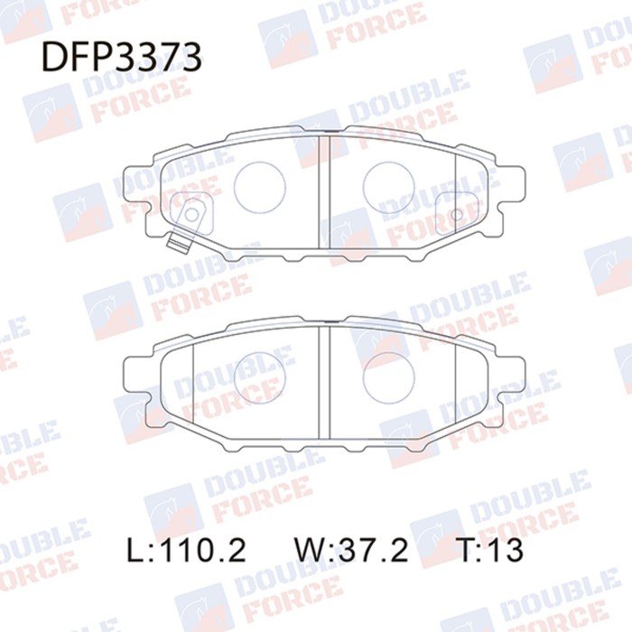 Колодки тормозные дисковые Double Force DFP3373