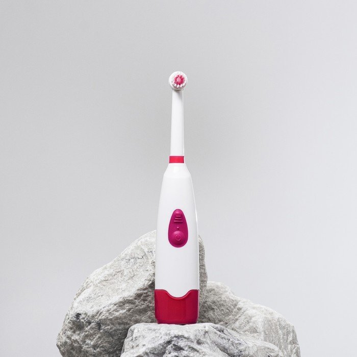 Электрическая зубная щётка LP-001, 3 насадки, от 2xАА (не в комплекте), МИКС