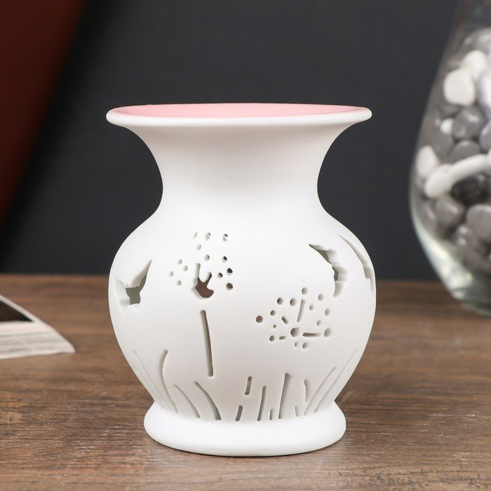 Аромалампа керамика "Бабочки на вазе" МИКС 9,5х7,5х7,5 см