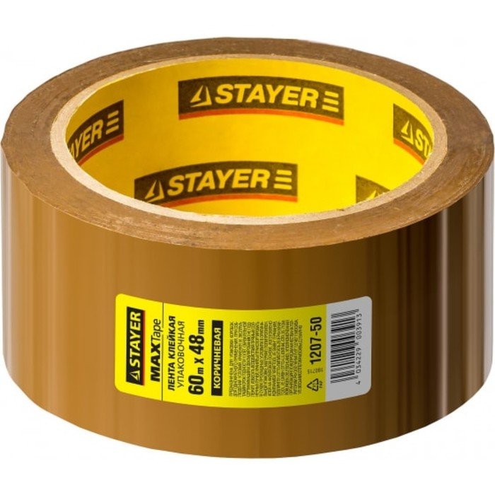 Лента клейкая STAYER Master 1207-50, коричневая, 48 мм х 60 м