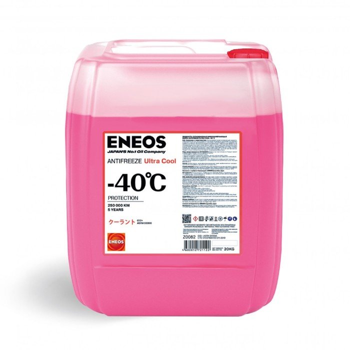 Антифриз ENEOS Ultra Cool -40 C, розовый, 20 кг