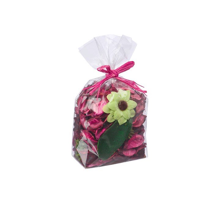 Набор сухоцветов из натуральных материалов с ароматом розы, пакет 10×7,5×15,5 см
