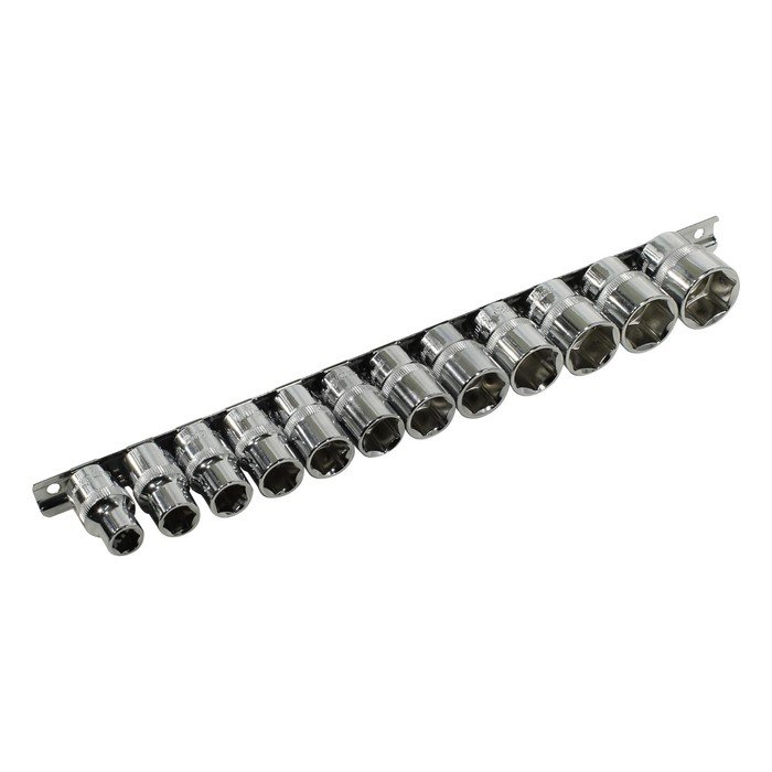 Набор головок торцевых Ombra 912012, на держателе рельс 1/2", 10-24 мм, 12 предметов