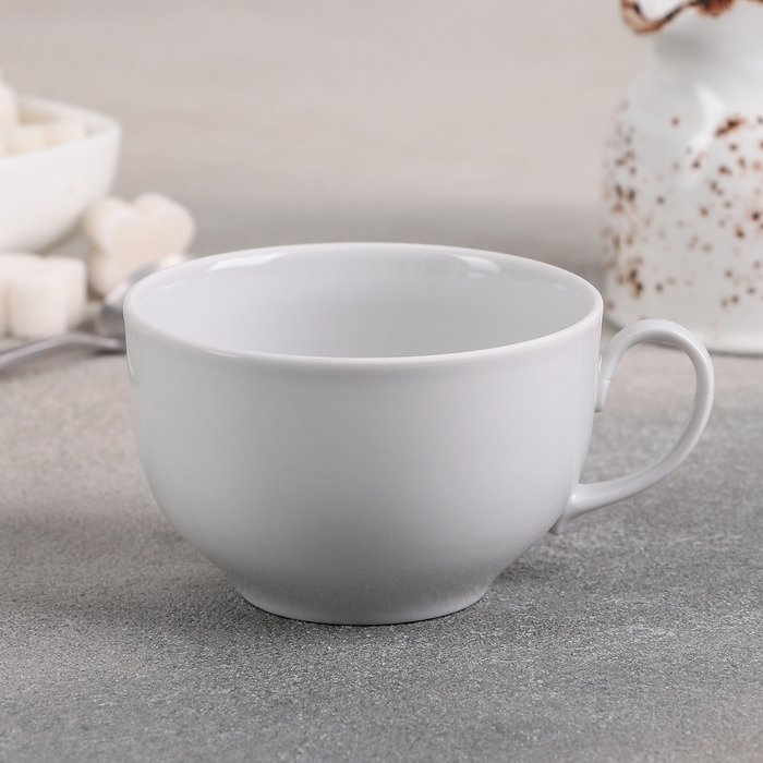 Чашка чайная фарфоровая «Янтарь», 210 мл, d=8,3 см