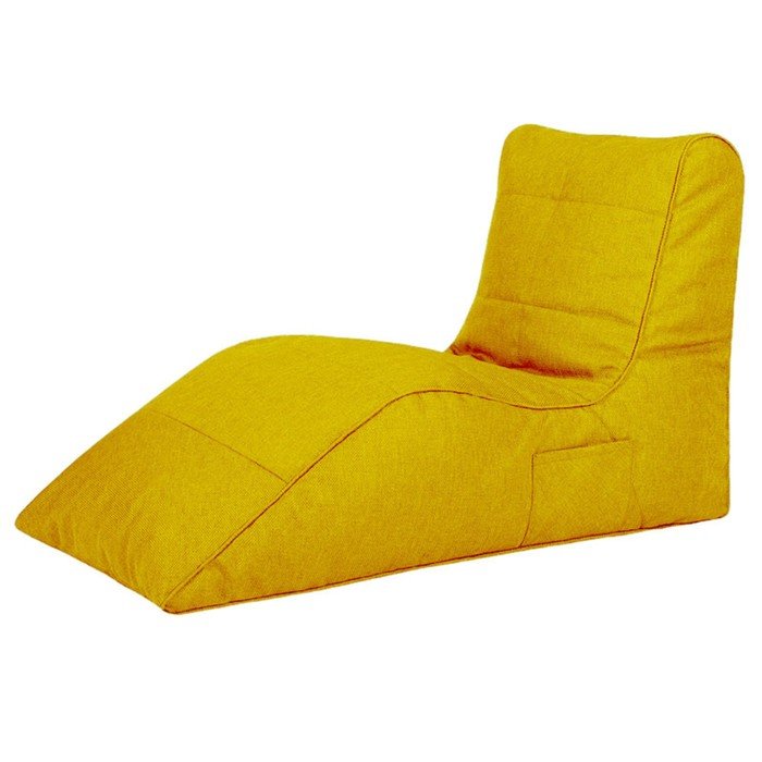 Лежак «Челси», размер 88х65х125 см, цвет жёлтый