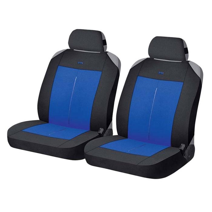 Накидки, на переднее сиденье, VERTICAL FRONT, сине-черный, трикотаж