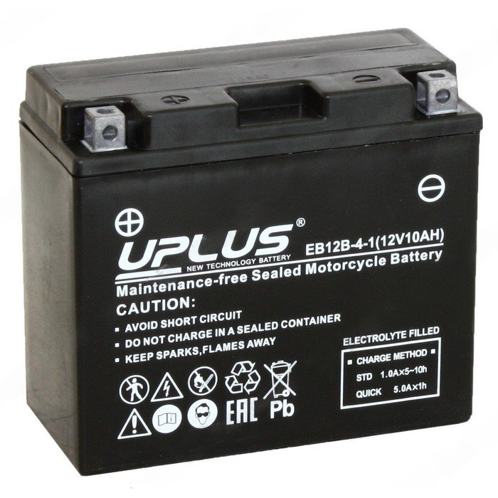 Аккумуляторная батарея UPLUS High Performance 10 Ач, прямая полярность