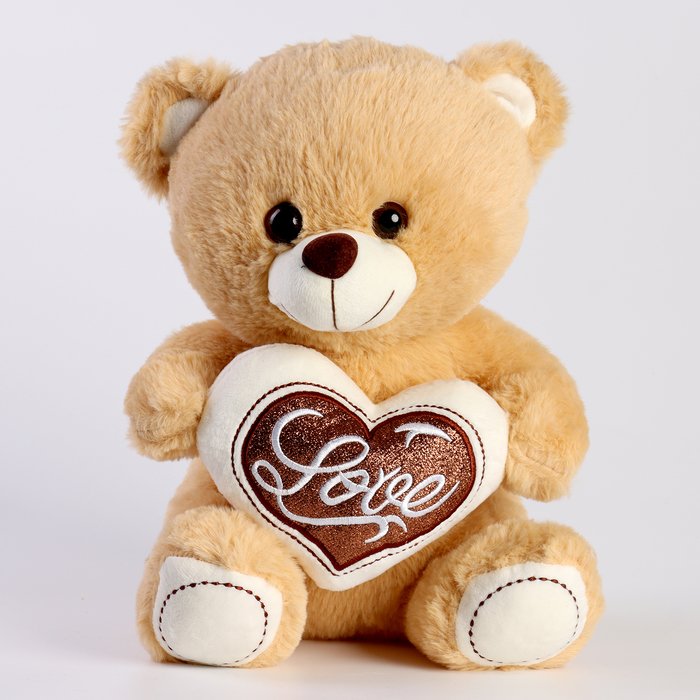 Мягкая игрушка "Медведь" с сердцем, 30 см