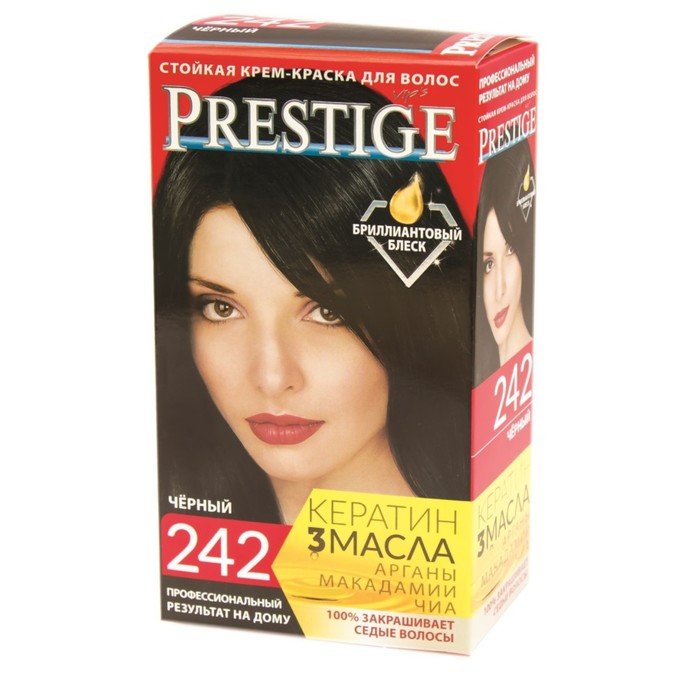 Краска для волос Prestige Vip's, 242 чёрный