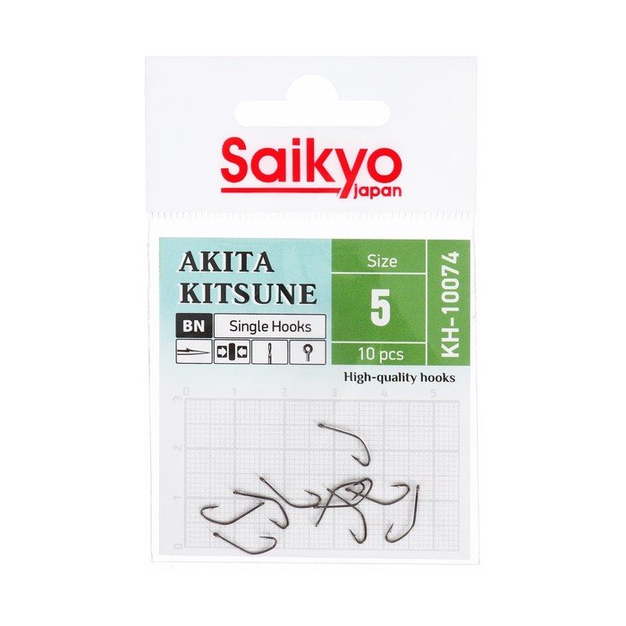 Крючки Saikyo KH-10074 BN AKITA KITSUNE № 5, 10 шт