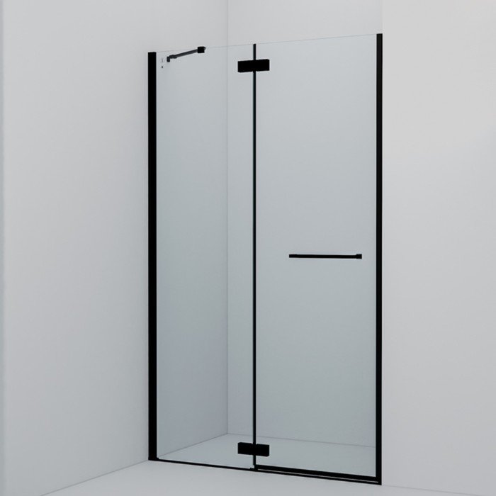 Душевая дверь IDDIS Slide SLI6BH2i69, 1200x1950 мм, прозрачная, распашная, черный