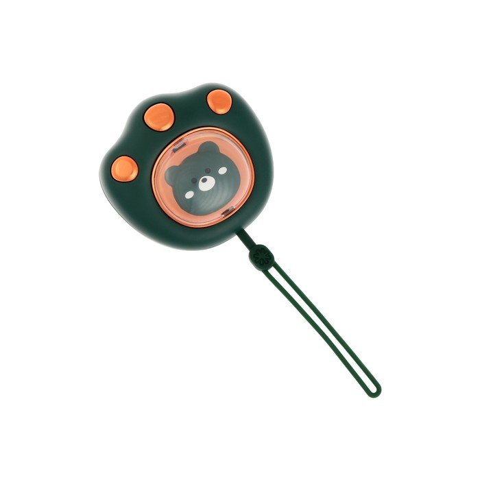 Электрическая портативная грелка для рук, 5 Вт, АКБ, 800 мАч, до 55 °С, USB, зеленая