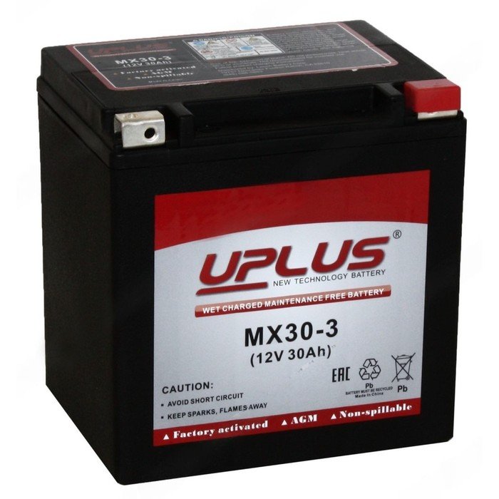 Аккумуляторная батарея UPLUS Power Sport 30 Ач, прямая полярность