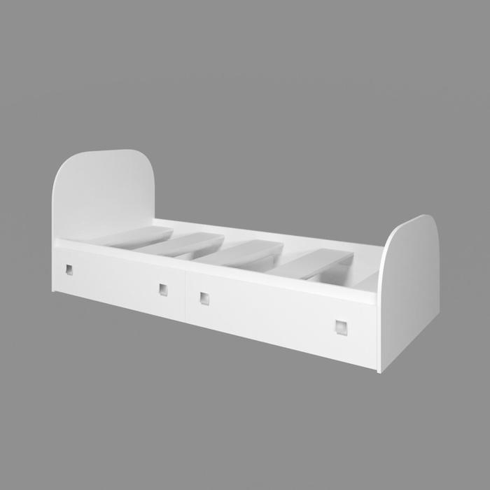 Кровать с ящиками «Умка»,  800 × 2000 мм, цвет белый