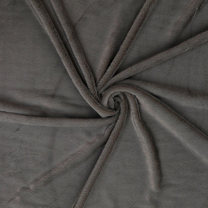 Лоскут Мех на трикотажной основе, 100*150см,цвет светло-серый