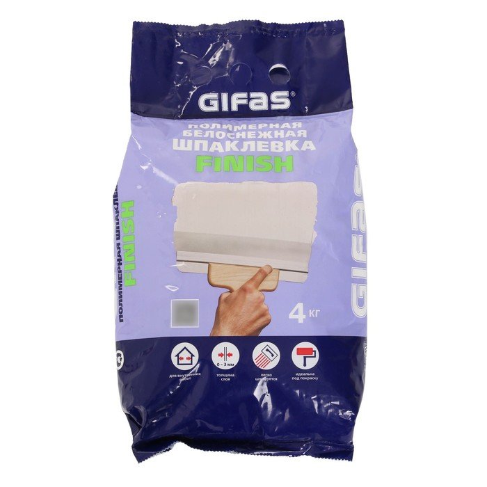Шпаклевка полимерная GIFAS FINISH 4кг