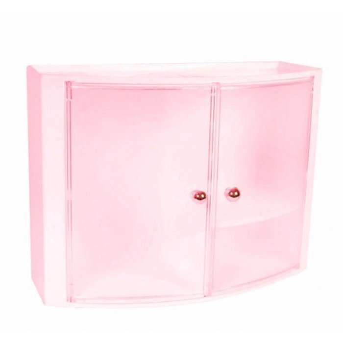 Шкафчик для ванной, 32х43х17 см, розовый