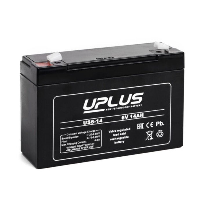 Аккумуляторная батарея UPLUS (Leoch) 14 Ач 6 Вольт US 6-14
