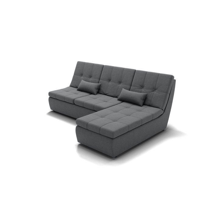 Угловой диван «Калифорния 2», механизм пума, универсальный, ППУ, велюр, галакси лайт 021