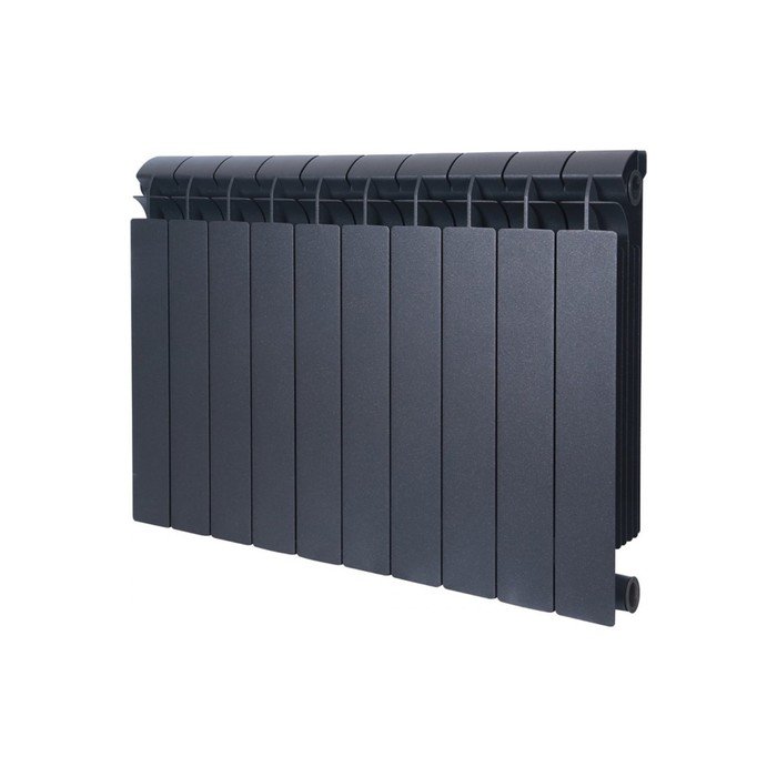 Радиатор биметаллический Global STYLE PLUS 500, 100 мм, 10 секций, цвет черный
