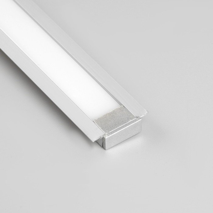 Врезной профиль Uniel для светодиодной ленты, 2 м, 22 × 7 мм, матовый рассеиватель