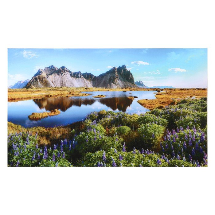 Картина "Горное озеро" 60*100 см