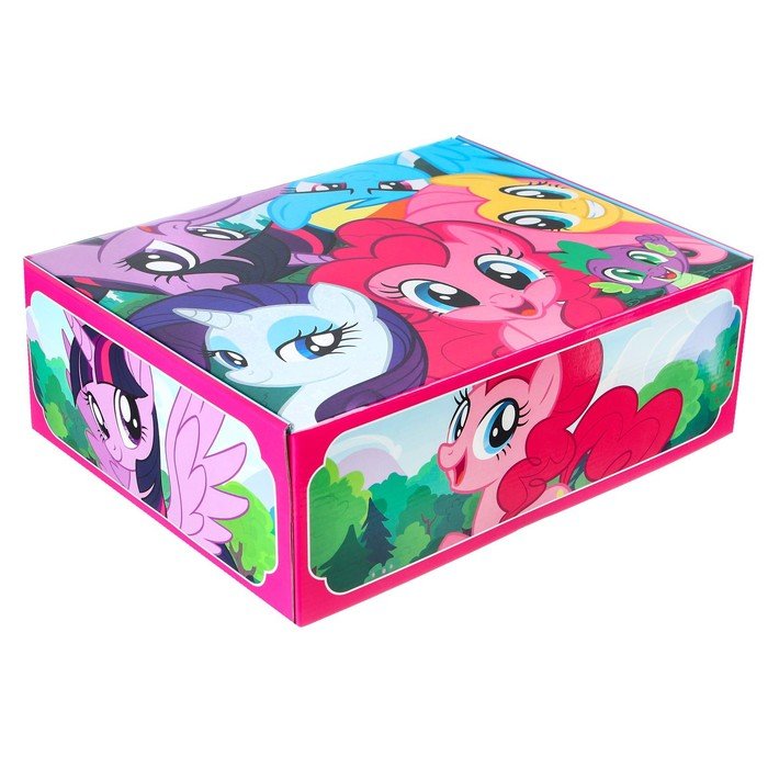Складная коробка с игрой, 31,2 х 25,6 х 16,1 см, My little pony