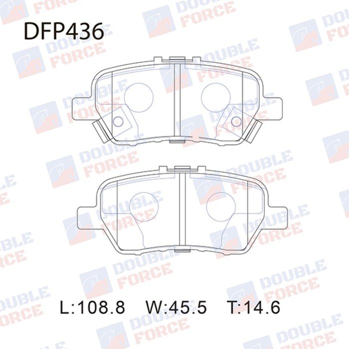 Колодки тормозные дисковые Double Force DFP436