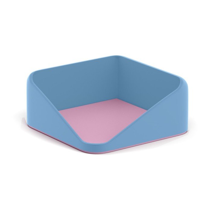 Подставка для бумажного блока пластиковая ErichKrause "Forte Manga", голубой с розовым