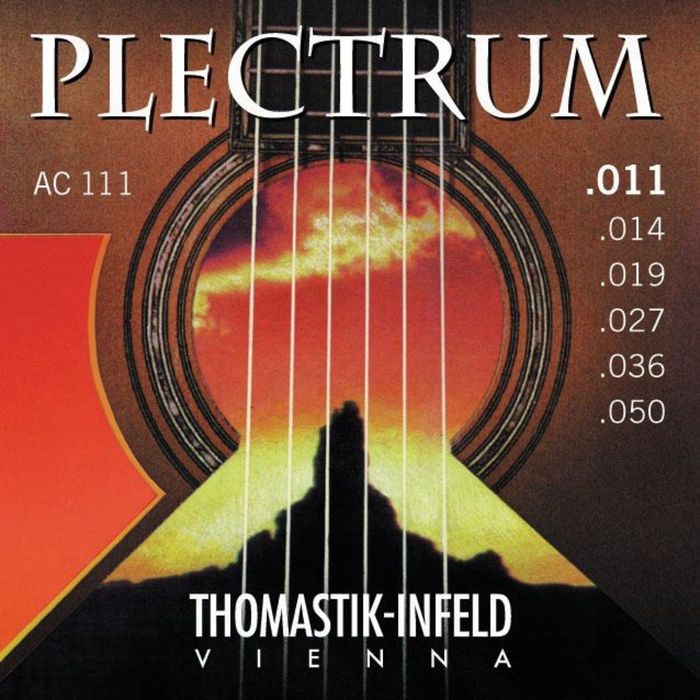 Комплект струн для акустической  Thomastik AC111 Plectrum  сталь/бронза, 011-050