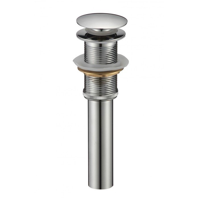 Донный клапан SAVOL S-XS002, 1 1/4", для раковины, без перелива, латунь, хром