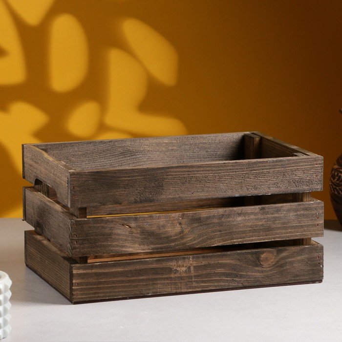 Кашпо - ящик деревянный 30х20х14,5 см палисандр