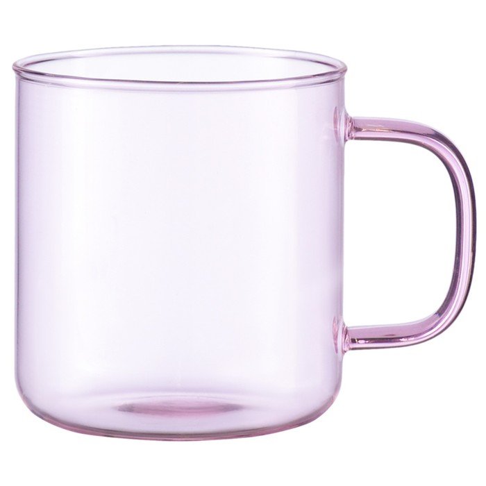 Чашка Smart Solutions, стекло, 350 мл, цвет розовый