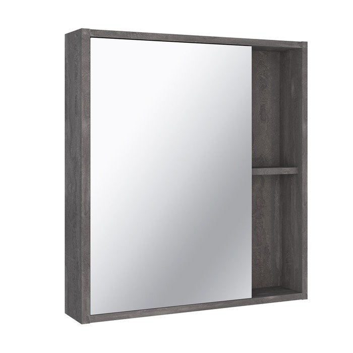Зеркало-шкаф для ванной комнаты "Эко 60" железный камень, 13,5 х 61,5 х 66,5 см