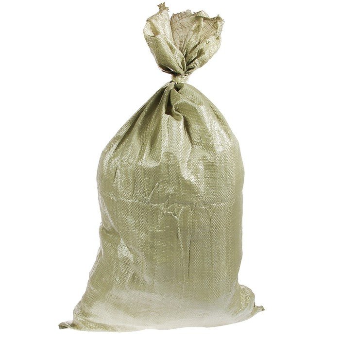 Мешок ПП, для строительного мусора, 55 × 95 см, до 50 кг, набор 10 шт., зелёный