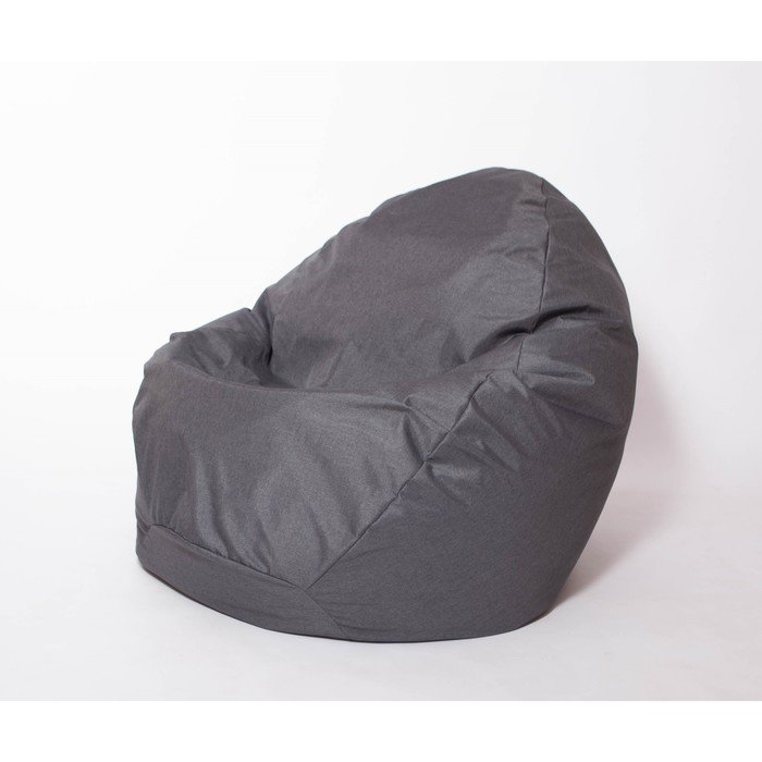 Кресло-мешок «Стади», размер 80x130 см, рогожка ,темно-серый