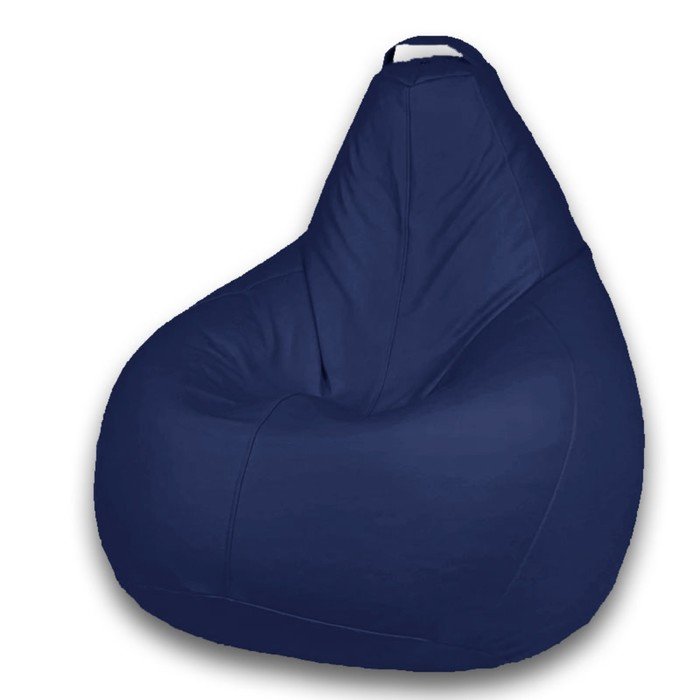 Кресло-мешок «Груша» Позитив Favorit, размер XL, диаметр 95 см, высота 125 см, искусственная кожа, цвет синий