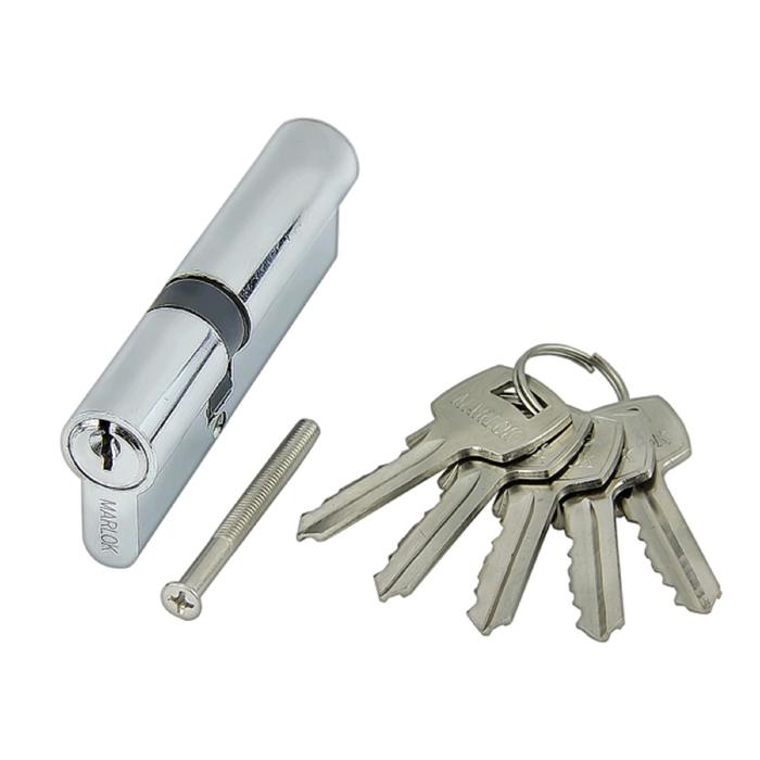 Цилиндр стальной MARLOK ЦМ 90(35/55)-5К англ. ключ/ключ, цвет хром