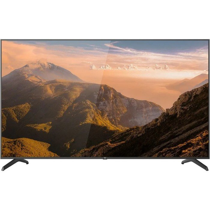 Телевизор BQ 75FSU01B, 75", 3840x2160, DVB-T2/S/S2, HDMI 3, USB 2, SmartTV, чёрный