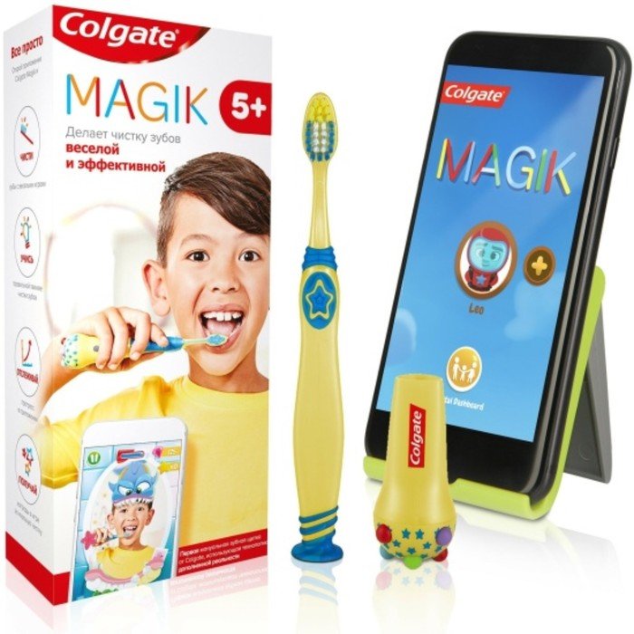 Зубная щетка для детей 5+ Magik, мягкая