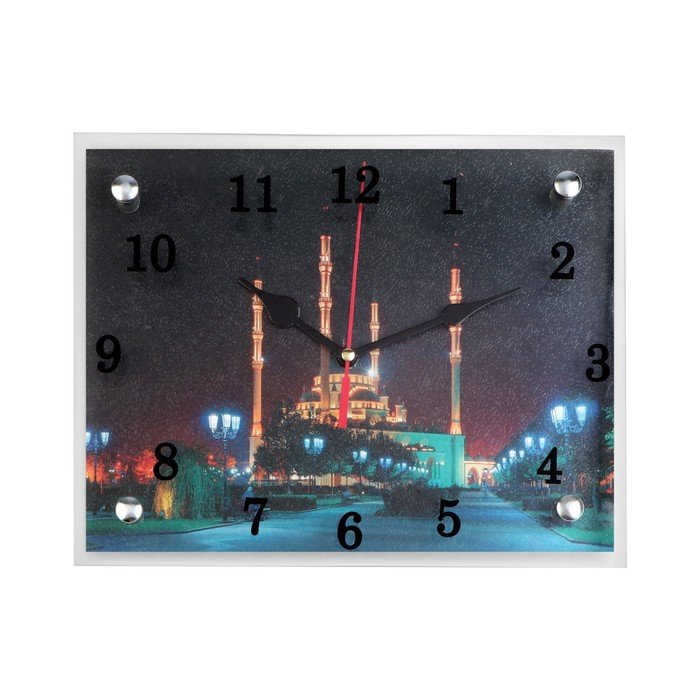 Часы-картина настенные, серия: Город, "Мусульманские", 20х25  см