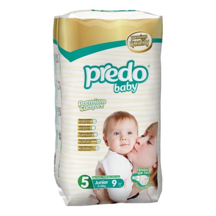 Подгузники Predo Baby Premium Comfort, размер 5, 11-25 кг, 9 шт