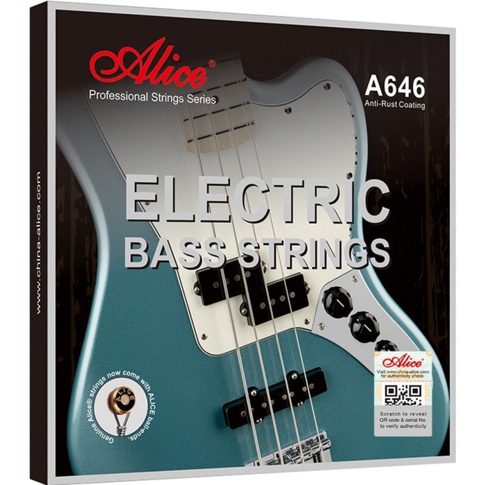 Комплект струн для бас-гитары A646(4)-M сплав железа, Medium, 45-105